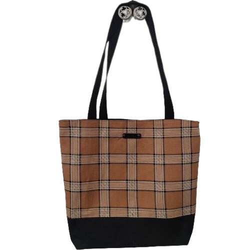 Handmade Plaid Tote bag