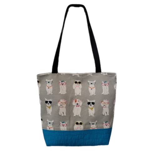 Tote Travel Bag Dogs Print