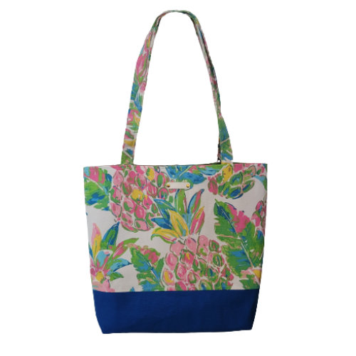 Fresh Pineapples Large Canvas Shoulder Tote Top Handle Bag for Beach Weekender