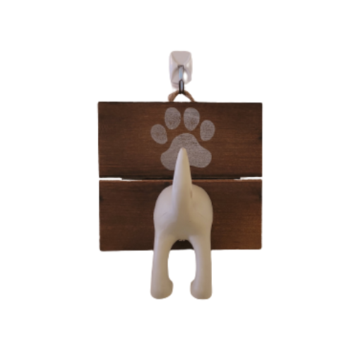 Dog tail hooks wall mounted leash holder